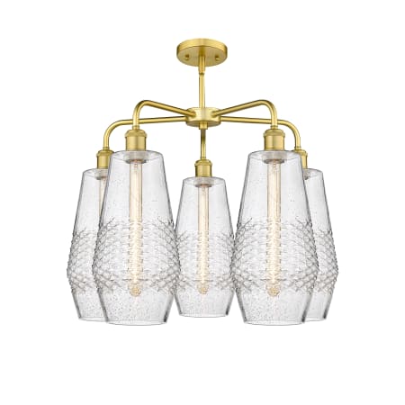 A large image of the Innovations Lighting 516-5CR-22-25 Windham Chandelier Alternate image