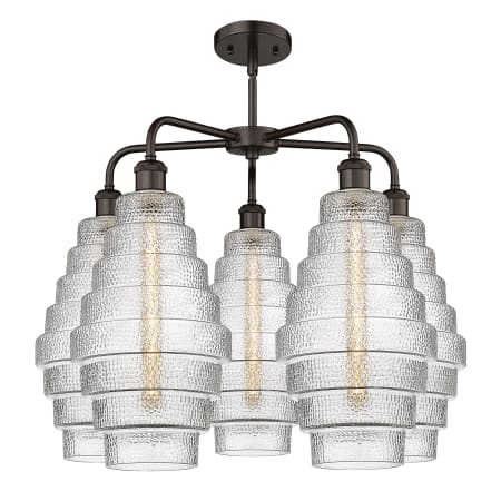 A large image of the Innovations Lighting 516-5CR-23-26 Cascade Chandelier Alternate image