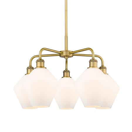A large image of the Innovations Lighting 516-5CR-17-29 Cindyrella Chandelier Brushed Brass