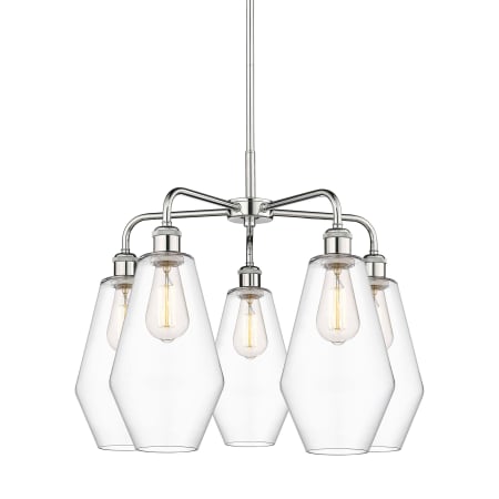A large image of the Innovations Lighting 516-5CR-20-25 Cindyrella Chandelier Polished Chrome / Clear