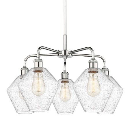 A large image of the Innovations Lighting 516-5CR-17-26 Cindyrella Chandelier Polished Chrome / Seedy