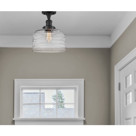 A large image of the Innovations Lighting 517-1CH-12-12-L Bell Semi-Flush Alternate Image
