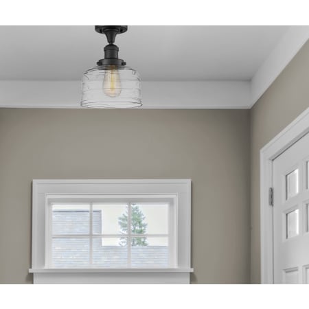 A large image of the Innovations Lighting 517-1CH-12-8 Bell Semi-Flush Alternate Image