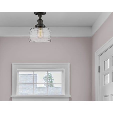 A large image of the Innovations Lighting 517-1CH-12-8 Bell Semi-Flush Alternate Image