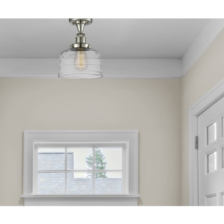 A large image of the Innovations Lighting 517-1CH-12-8 Bell Semi-Flush Alternate Image