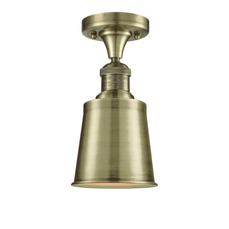 A large image of the Innovations Lighting 517-1CH Addison Antique Brass / Antique Brass