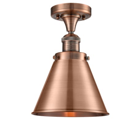 A large image of the Innovations Lighting 517-1CH Appalachian Antique Copper