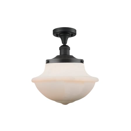 A large image of the Innovations Lighting 517 Large Oxford Matte Black / Matte White