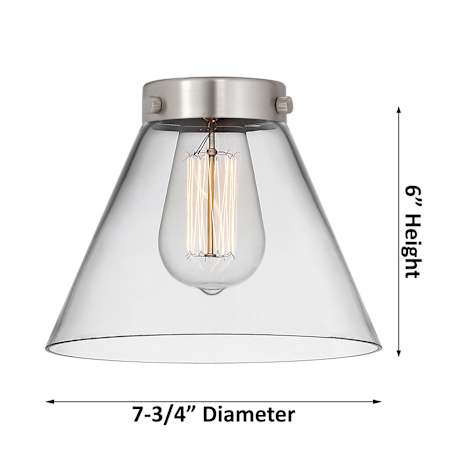 A large image of the Innovations Lighting 517-1CH Large Cone Alternate Image