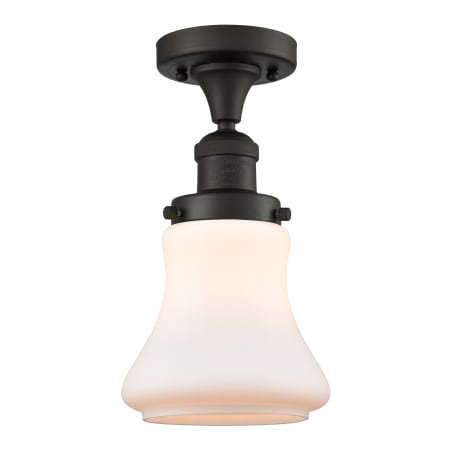 A large image of the Innovations Lighting 517-1CH Bellmont Oil Rubbed Bronze / Matte White