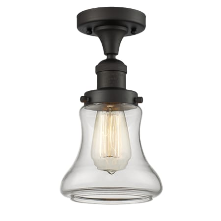 A large image of the Innovations Lighting 517-1CH Bellmont Oiled Rubbed Bronze / Clear