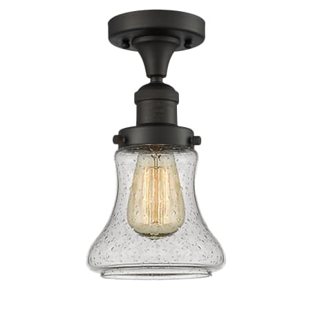 A large image of the Innovations Lighting 517-1CH Bellmont Oiled Rubbed Bronze / Seedy