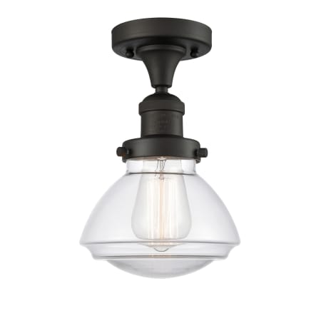 A large image of the Innovations Lighting 517-1CH Olean Oil Rubbed Bronze / Clear