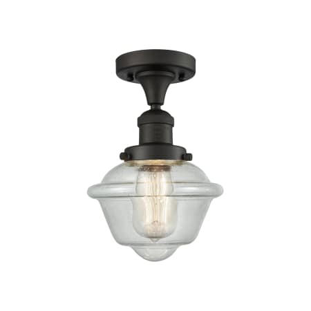 A large image of the Innovations Lighting 517-1CH Small Oxford Oil Rubbed Bronze / Seedy
