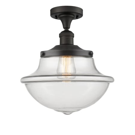 A large image of the Innovations Lighting 517 Large Oxford Oil Rubbed Bronze / Clear