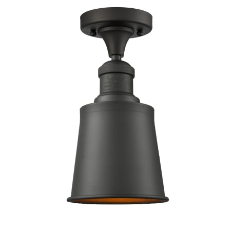 A large image of the Innovations Lighting 517-1CH Addison Oiled Rubbed Bronze / Metal Shade