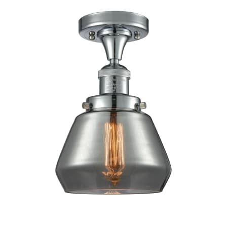 A large image of the Innovations Lighting 517-1CH Fulton Polished Chrome / Smoked
