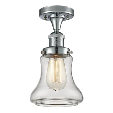 A large image of the Innovations Lighting 517-1CH Bellmont Polished Chrome / Clear