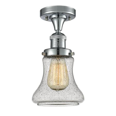 A large image of the Innovations Lighting 517-1CH Bellmont Polished Chrome / Seedy