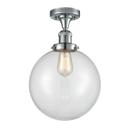 A large image of the Innovations Lighting 517 X-Large Beacon Polished Chrome / Clear