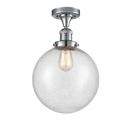 A large image of the Innovations Lighting 517 X-Large Beacon Polished Chrome / Seedy