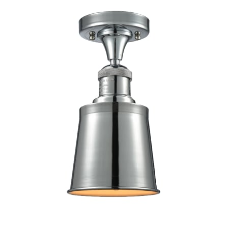 A large image of the Innovations Lighting 517-1CH Addison Polished Chrome / Metal Shade