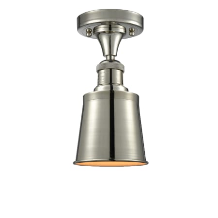 A large image of the Innovations Lighting 517-1CH Addison Polished Nickel / Metal Shade
