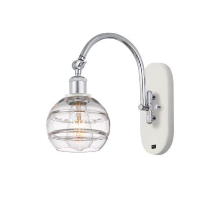 A large image of the Innovations Lighting 518-1W-11-6 Rochester Sconce Alternate Image