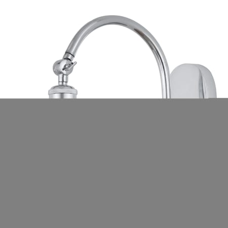 A large image of the Innovations Lighting 518-1W-12-6-White Mouchette-Indoor Wall Sconce Polished Chrome / White Mouchette