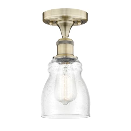 A large image of the Innovations Lighting 616-1F-10-5 Ellery Semi-Flush Alternate Image