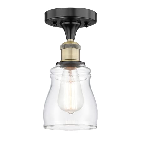 A large image of the Innovations Lighting 616-1F-10-5 Ellery Semi-Flush Alternate Image