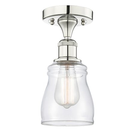 A large image of the Innovations Lighting 616-1F-10-5 Ellery Semi-Flush Alternate Image