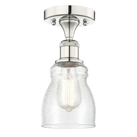 A large image of the Innovations Lighting 616-1F-10-5 Ellery Semi-Flush Alternate Image