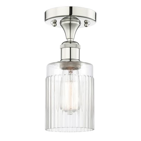 A large image of the Innovations Lighting 616-1F-10-5 Hadley Semi-Flush Alternate Image