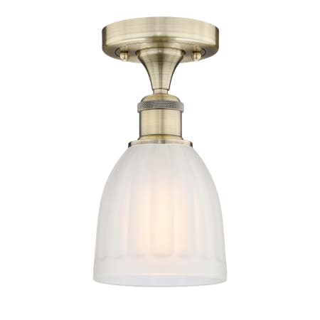 A large image of the Innovations Lighting 616-1F-10-6 Brookfield Semi-Flush Alternate Image