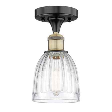 A large image of the Innovations Lighting 616-1F-10-6 Brookfield Semi-Flush Alternate Image