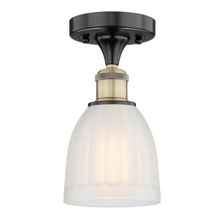 A large image of the Innovations Lighting 616-1F-10-6 Brookfield Semi-Flush Alternate Image