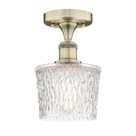 A large image of the Innovations Lighting 616-1F-10-7 Niagra Semi-Flush Alternate Image