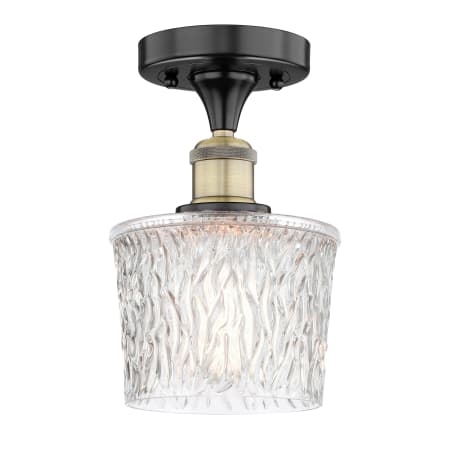 A large image of the Innovations Lighting 616-1F-10-7 Niagra Semi-Flush Alternate Image