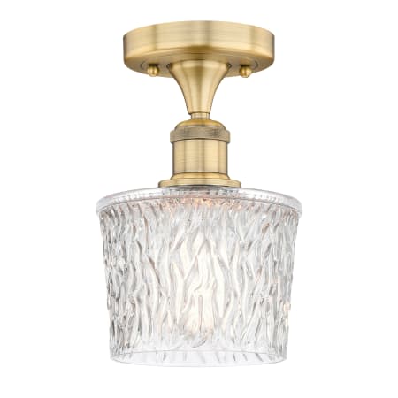 A large image of the Innovations Lighting 616-1F-10-7 Niagra Semi-Flush Alternate Image