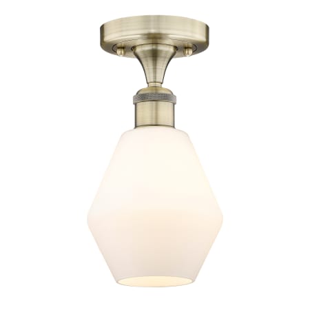 A large image of the Innovations Lighting 616-1F-11-6 Cindyrella Semi-Flush Alternate Image