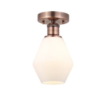 A large image of the Innovations Lighting 616-1F-11-6 Cindyrella Semi-Flush Alternate Image