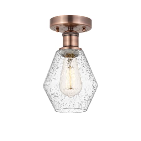 A large image of the Innovations Lighting 616-1F-11-6 Cindyrella Semi-Flush Alternate Image