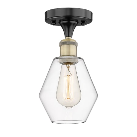 A large image of the Innovations Lighting 616-1F-11-6 Cindyrella Semi-Flush Alternate Image