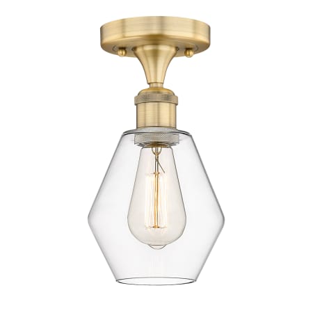 A large image of the Innovations Lighting 616-1F-11-6 Cindyrella Semi-Flush Alternate Image