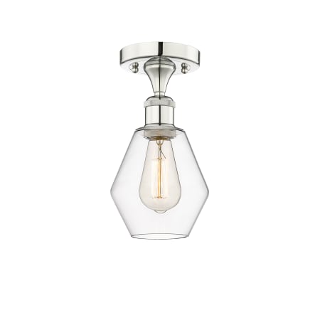 A large image of the Innovations Lighting 616-1F-11-6 Cindyrella Semi-Flush Alternate Image