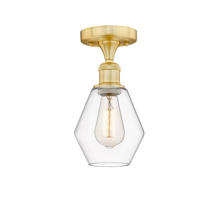 A large image of the Innovations Lighting 616-1F-11-6 Cindyrella Semi-Flush Alternate Image