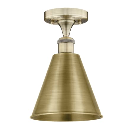 A large image of the Innovations Lighting 616-1F-11-8 Ballston Cone Semi-Flush Alternate Image