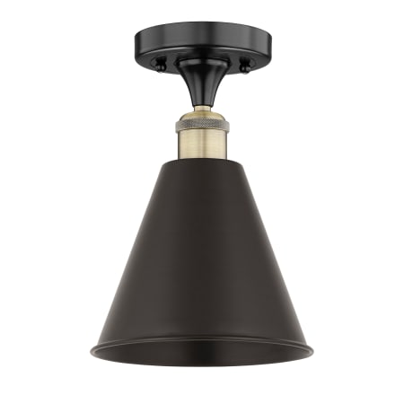 A large image of the Innovations Lighting 616-1F-11-8 Ballston Cone Semi-Flush Alternate Image