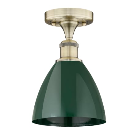 A large image of the Innovations Lighting 616-1F-11-8 Plymouth Dome Semi-Flush Alternate Image